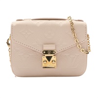 LOUIS VUITTON LV 路易威登 Micro Metis 肩背包 粉白色 原花帆布 M81390