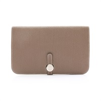 HERMES 愛馬仕 Dogon Duo 長夾 大象灰 Togo牛皮 口L刻 H043070CK