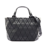 BAO BAO ISSEY MIYAKE 三宅一生 Crystal Matte 兩用包 黑色 PVC BB38AG313