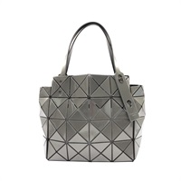 BAO BAO ISSEY MIYAKE 三宅一生 CARAT 手提包 灰色 PVC塗層帆布 BB33AG611