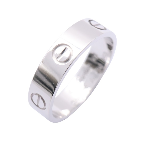 Cartier 卡地亞 LOVE 經典款 戒指 #61 18K白金 B4084700