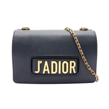 Dior 迪奧 J'Adior 翻蓋包 肩背包 黑色 牛皮 M9000CVWU