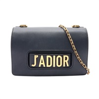 Dior 迪奧 J'Adior 翻蓋包 肩背包 黑色 牛皮 M9000CVWU