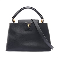 LOUIS VUITTON LV 路易威登 Capucines MM 兩用包 黑色 牛皮 M24727