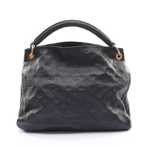 LOUIS VUITTON LV 路易威登 Artsy MM 肩背包 黑色 原花壓紋牛皮 M93448