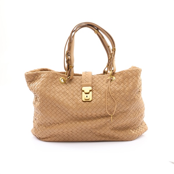 BOTTEGA VENETA 寶緹嘉 Intrecciate  Capri 托特包 手提包 淺褐色 編織羊皮 162197