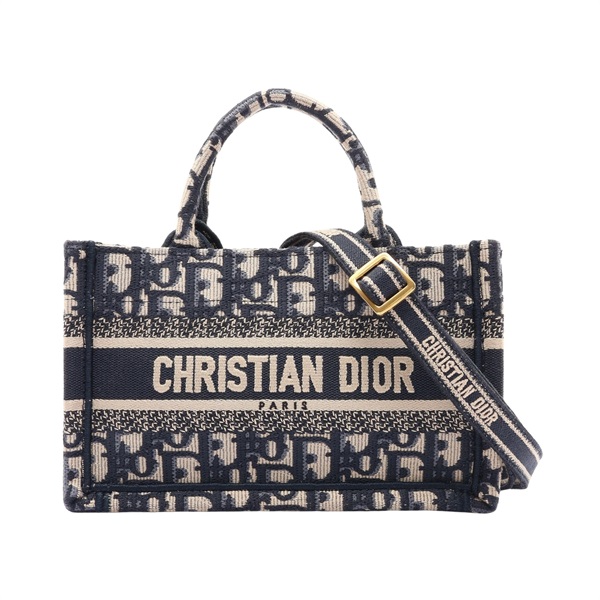 Dior 迪奧 Mini Book 兩用包 海軍藍 帆布 S5573CRIW