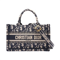 Dior 迪奧 Mini Book 兩用包 海軍藍 帆布 S5573CRIW