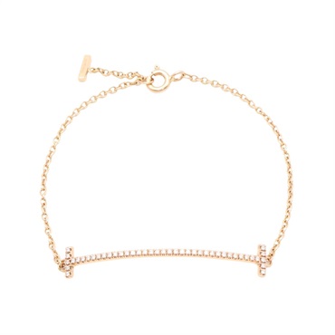 Tiffany ＆ Co 蒂芬妮 T Smile 手鍊 18K黃金 鑽石 75369883