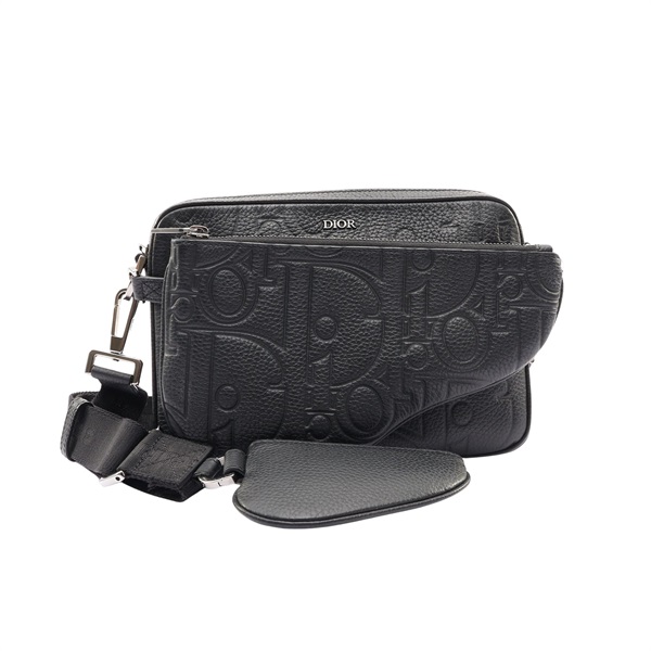 Dior 迪奧 Saddle 三件式子母包 肩背包 黑色 牛皮 1ADPO521MLL_H00N