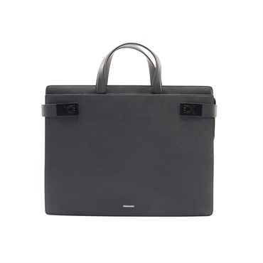 Salvatore Ferragamo 費拉格慕 with Hug buckle 公事包 手提包 黑色 牛皮 241258