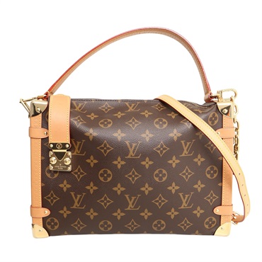 LOUIS VUITTON LV 路易威登 Side Trunk GM 兩用包 棕色 原花帆布 M14513