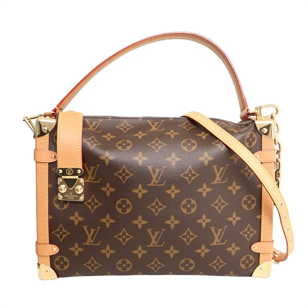 LOUIS VUITTON LV 路易威登 Side Trunk GM 兩用包 棕色 原花帆布 M14513