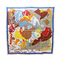 HERMES 愛馬仕 Pele-Mele Sellier Scarf 70 方巾 多色 絲綢 H944123S