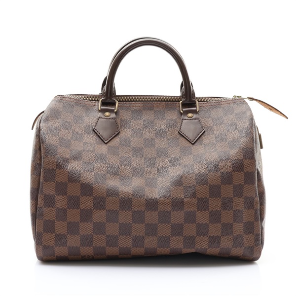 LOUIS VUITTON LV 路易威登 Speedy 30 波士頓包 棕色 棋盤格帆布 N41364