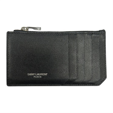黑色 牛皮 Fragments Zipped Card Case 卡夾 609362