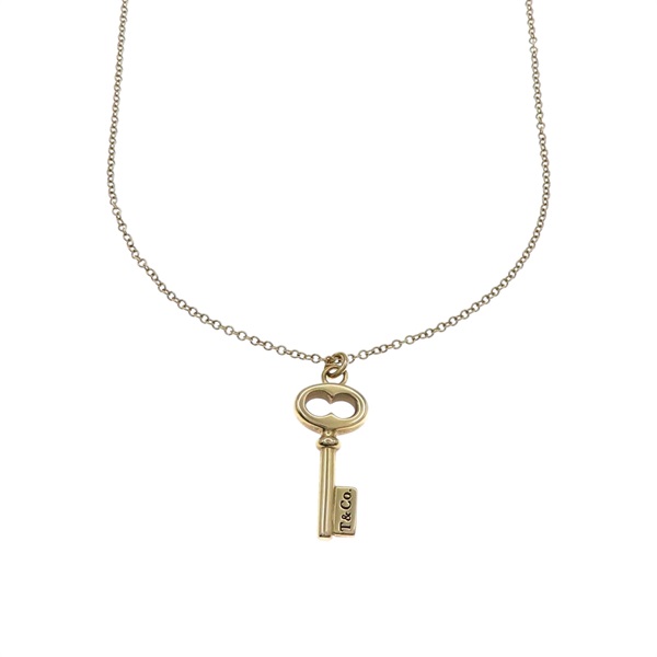18K玫瑰金 Oval key 項鍊【Tiffany & Co 蒂芬妮】