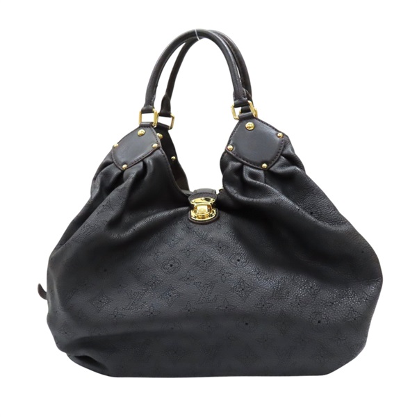 黑色 原花 Mahina 皮革 L 肩背包【LOUIS VUITTON LV 路易威登】 M95765