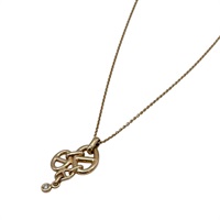 18K玫瑰金 鑽石 Chaine D'ancre Enchainee 項鍊