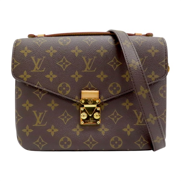 棕色 原花 帆布 METIS MM 兩用包 M44875