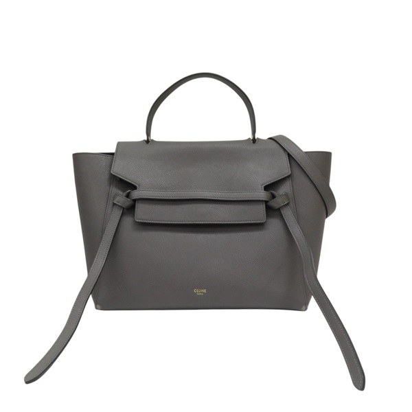 灰色 牛皮 Belt Bag 兩用包 W-AT-3129