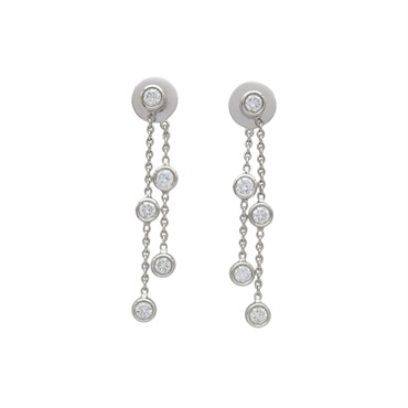 18白K金 鑽石 My First De Beers 5PD 耳環【De Beers】 J2FU22Z00W04