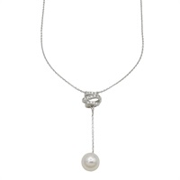 18K白金 鑽石 珍珠墜飾 Day＆Night 項鍊【MIKIMOTO 御木本】 HP05365U