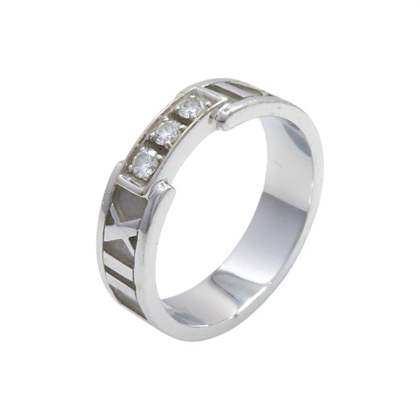 18K白金 鑽石 Atlas 戒指【Tiffany & Co 蒂芬妮】