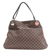 棕色 GG帆布 Eclipse 肩背包【GUCCI 古馳】 285584