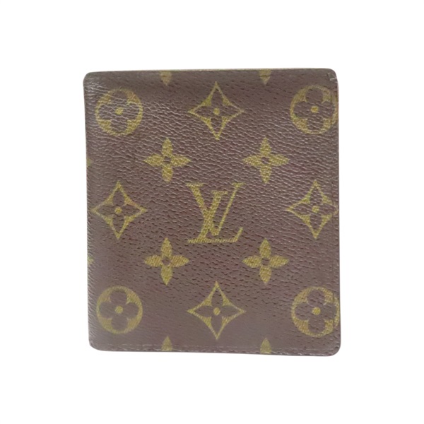 棕色 原花帆布 雙折短夾 M60883【LOUIS VUITTON LV 路易威登】 M60883