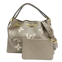 灰色 原花 牛皮 壓紋 Bundle 兩用包【LOUIS VUITTON LV 路易威登】 M25453