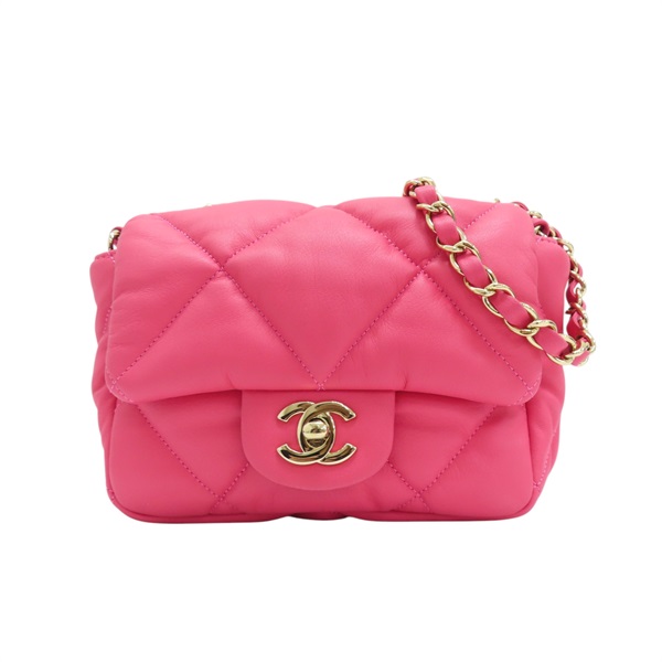 CHANEL 粉色羊皮 肩背包