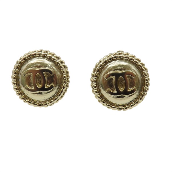 CC 金屬 夾式耳環【CHANEL 香奈兒】