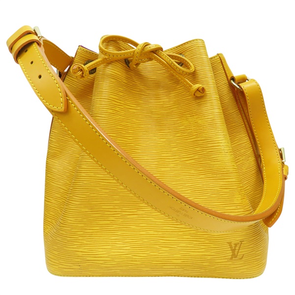 黃色 Epi水波紋 牛皮 Petit Noe 水桶包 肩背包 M44109