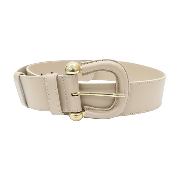 米色 皮革 腰帶 皮帶 113公分【BURBERRY 巴寶莉】