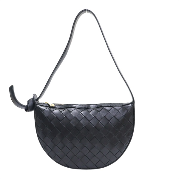 黑色 羊皮編織 肩背包【BOTTEGA VENETA BV 寶緹嘉】