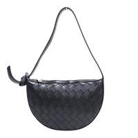 黑色 羊皮編織 肩背包【BOTTEGA VENETA BV 寶緹嘉】
