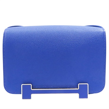 電光藍 山羊皮 Geta 肩背包 U刻【HERMES 愛馬仕】