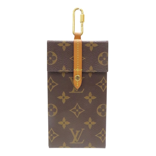 棕色 原花帆布 Box Phone Case 手機包【LOUIS VUITTON LV 路易威登】 M68523