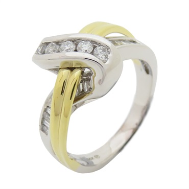 【再降價】14K金 雙色 鑲鑽 戒指 Diamond Ring