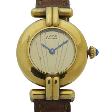 【再降價】Must De Cartier Vermeil 金色錶盤 石英 腕錶 590002