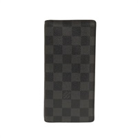 【再降價】黑色 經典Damier 棋盤格帆布 PF Brazza 雙折長錢包 N62665