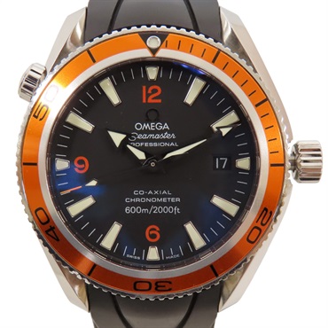 黑色 橘色 不鏽鋼 Seamaster Planet Ocean 自動上鍊 腕錶 2909.50.38