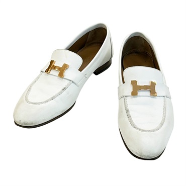 白色 皮革 Paris 樂福鞋 H211230Z