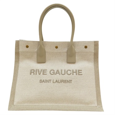 米白色 帆布 Rive Gauche 托特包 617481