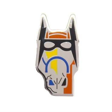 【再降價】銀色 金屬 Cheval Masque 馬頭 胸針