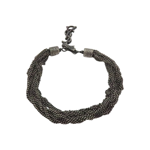 【再降價】黑色 復古金屬 手鍊 506029