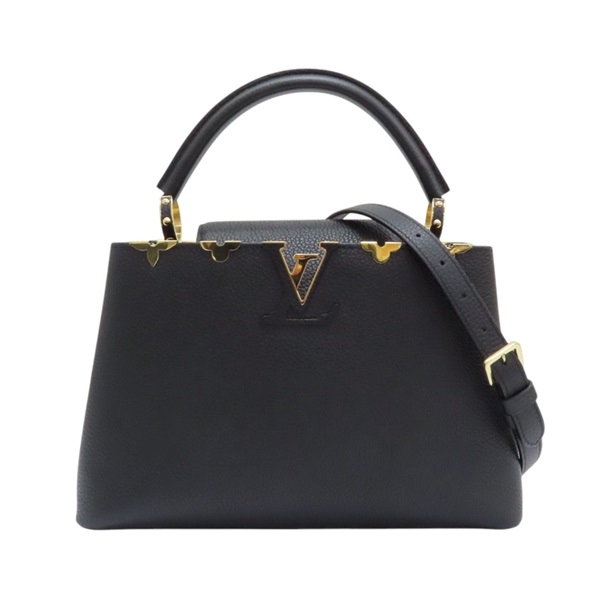 黑色 Taurillon牛皮 Capucines MM 兩用包 M54663