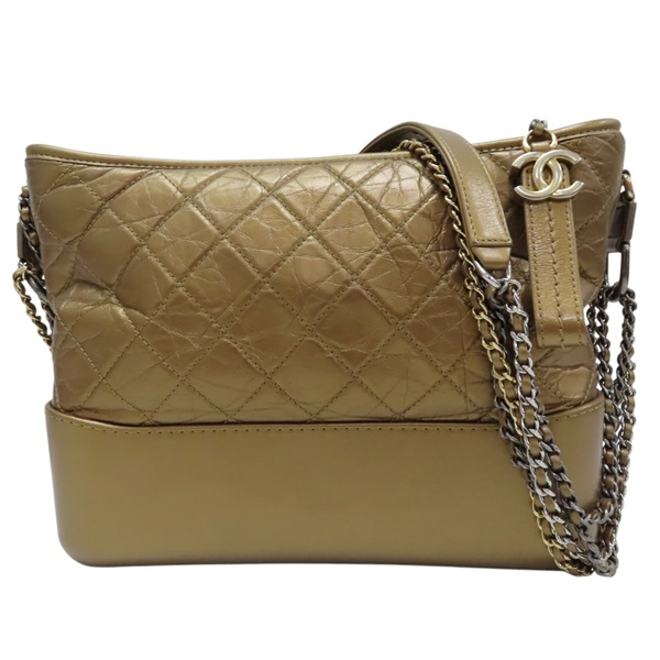 金色 牛皮 Gabrielle Hobo 帶 肩背包 流浪包