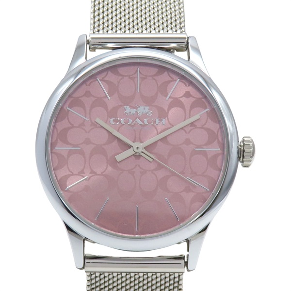 粉色錶盤 不鏽鋼 腕錶 CA117.7【COACH 蔻馳】 CA117.7